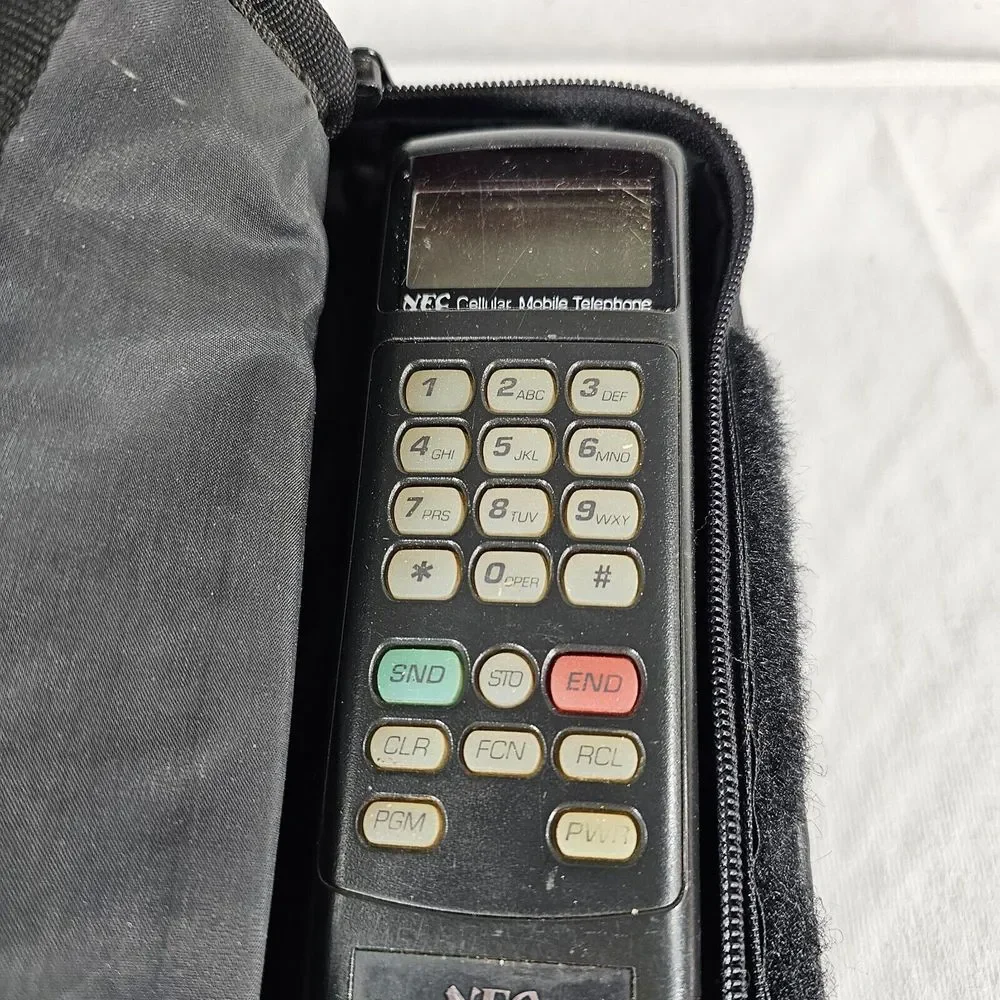 Vintage NEC Cellular‎ Mobile Phone TR5E800-31B with Original Bag/Manual UNTESTED